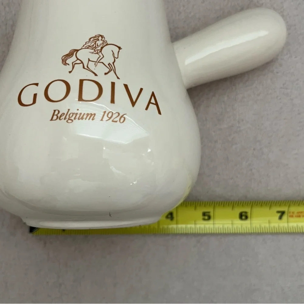 Godiva Hot Chocolate Cocoa Creamer Mug-Ceramic-Valentines Day-Home Decor-Dessert